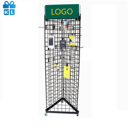 Three Sides Grid Display Stand