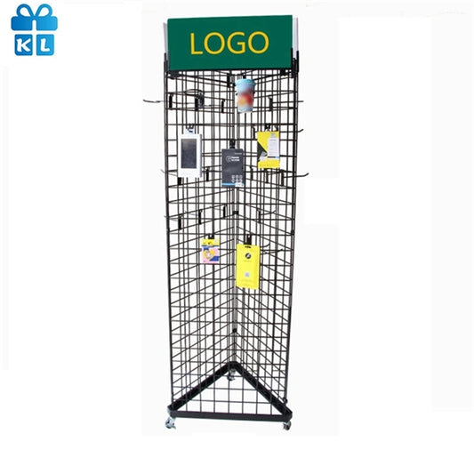 Three Sides Grid Display Stand