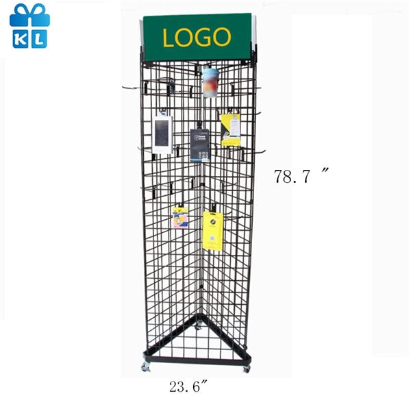 Three Sides Grid Display Stand