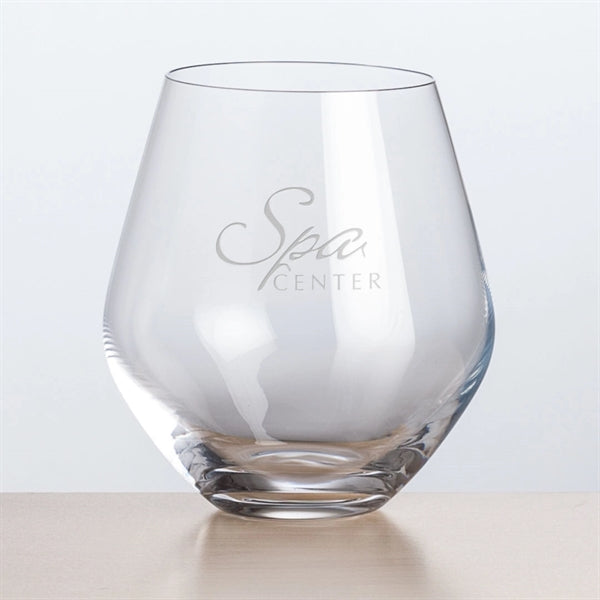 Reina Stemless Wine - Deep Etch