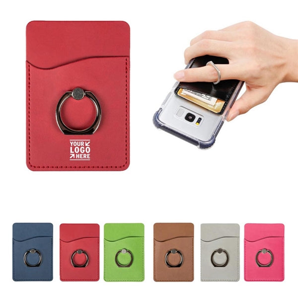 Smartphone Wallet with Ring Phone Stand