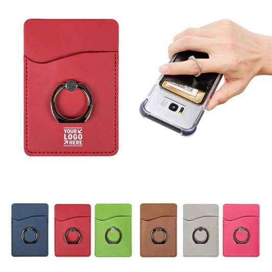 Smartphone Wallet with Ring Phone Stand