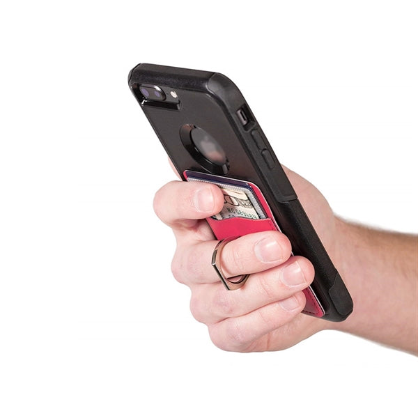 Smartphone Wallet with Ring Phone Stand