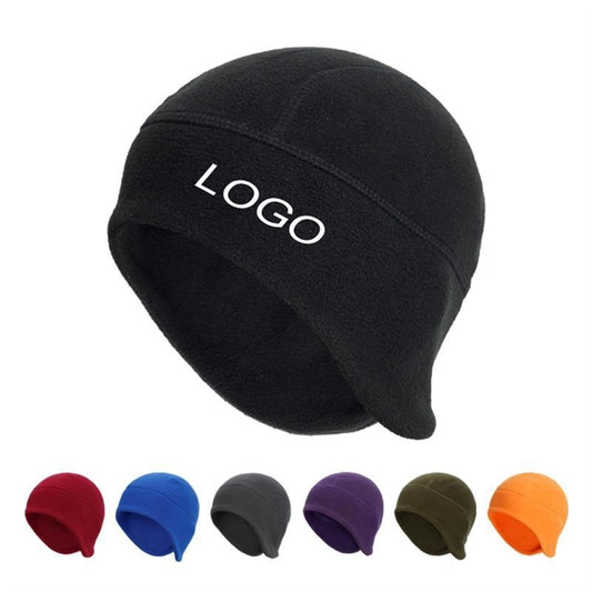 Polar Fleece Beanie Hat Warm Earmuffs Cap