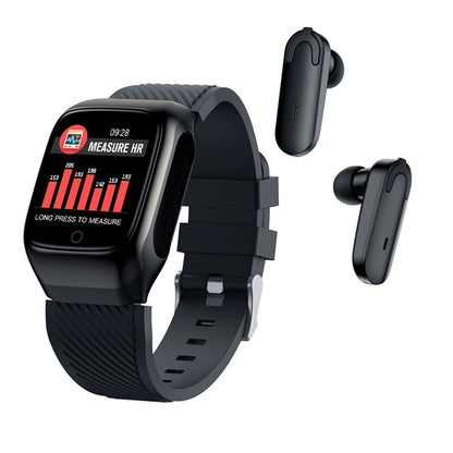 Smart Watch with Bluetooth Wireless Earbuds Inside