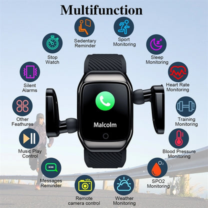 Smart Watch with Bluetooth Wireless Earbuds Inside