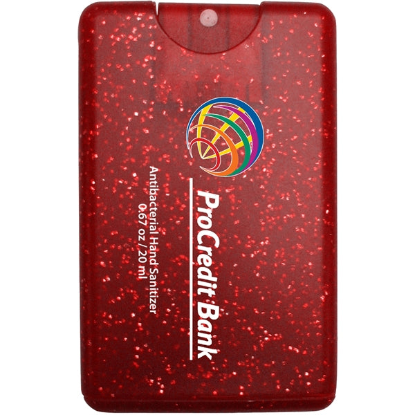 Sparkle/Bling Credit Card Antibacterial Hand Sanitizer