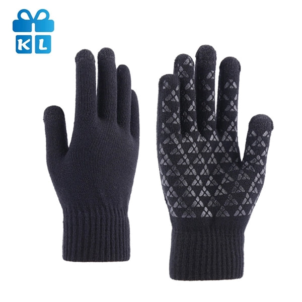 Screen Touch Winter Warm Knit Gloves