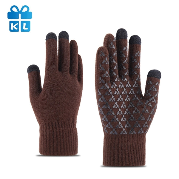 Screen Touch Winter Warm Knit Gloves