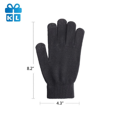 Screen Touch Winter Warm Knit Gloves
