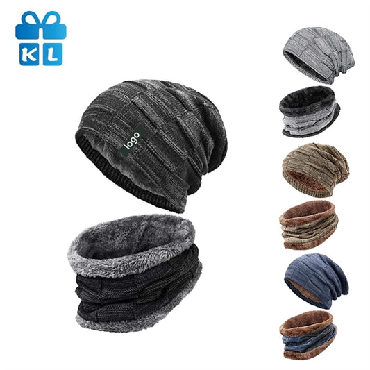 Winter Beanie Hat Scarf Set For Adults And Children