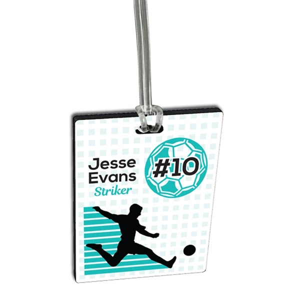 Custom Ultra Vivid Recycled Wood Bag Tags