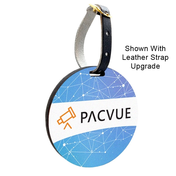 Custom Ultra Vivid Recycled Wood Bag Tags