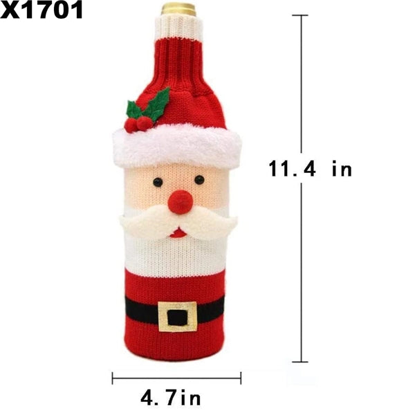 Christmas Sweater Wine Bottle Cover