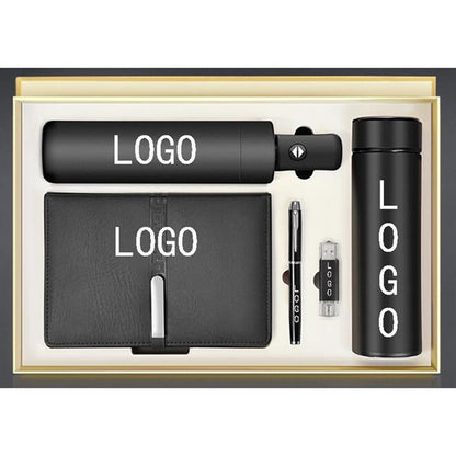 Business Gift Set - Umbrella, Thermos Cup, Stylus, Usb Flash