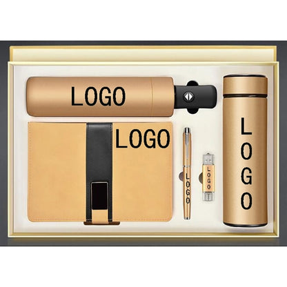 Business Gift Set - Umbrella, Thermos Cup, Stylus, Usb Flash