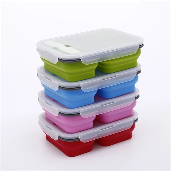Triple Compartments Collapsible Lunch Set