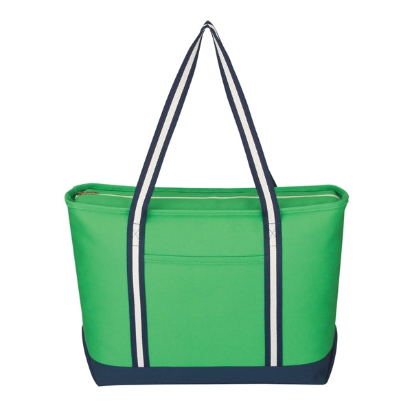 Large Cotton Tote Bag with Zipper