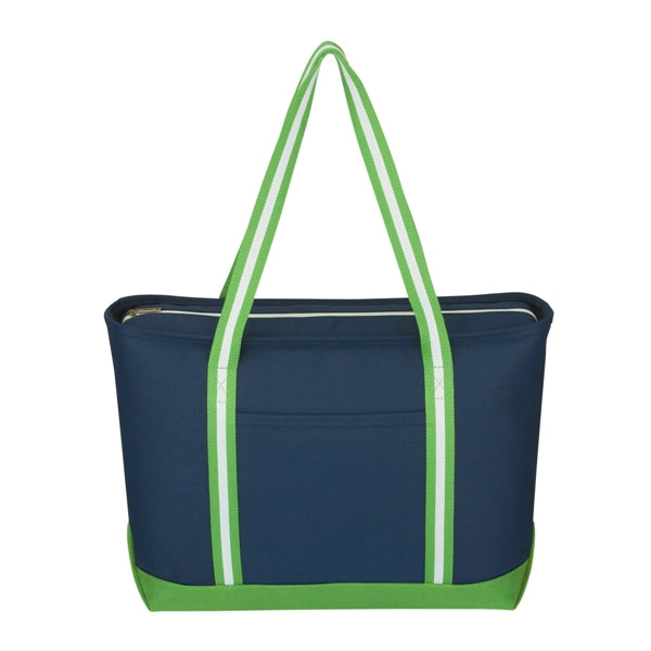 Large Cotton Tote Bag with Zipper