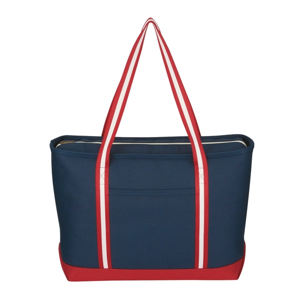 Large Cotton Tote Bag with Zipper