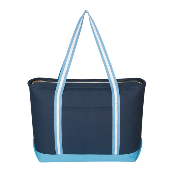 Large Cotton Tote Bag with Zipper