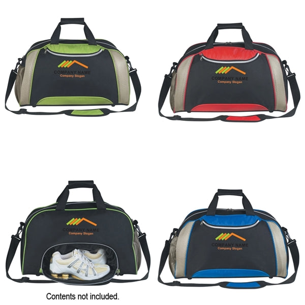 Duffel Bag with Hook and Loop Closure