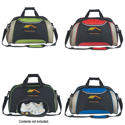 Duffel Bag with Hook and Loop Closure
