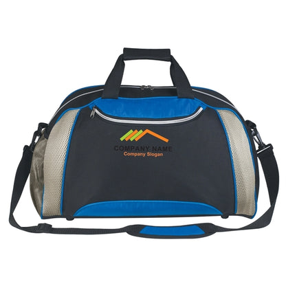 Duffel Bag with Hook and Loop Closure