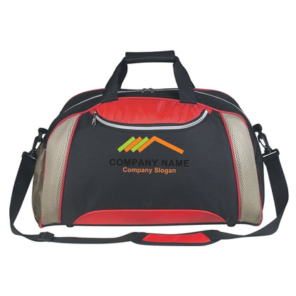 Duffel Bag with Hook and Loop Closure