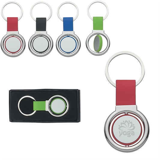 Round Spinning Key Chain
