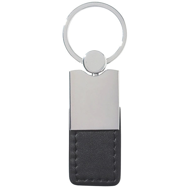 Metal + Leatherette Key Chain