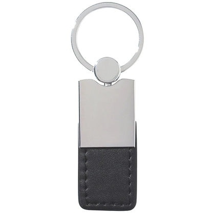 Metal + Leatherette Key Chain