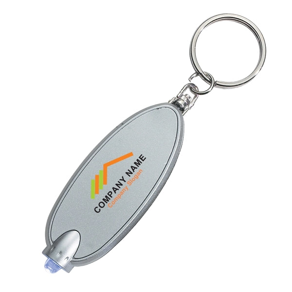 Oval Key Chain with LED light