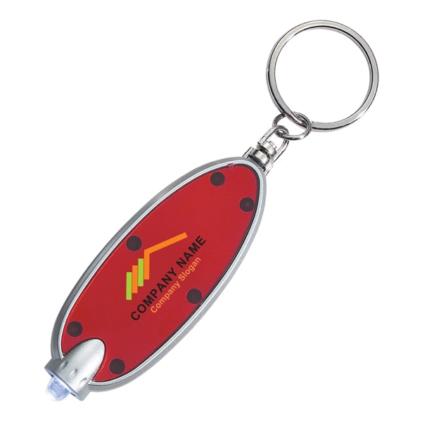 Oval Key Chain with LED light