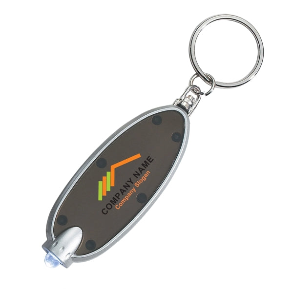 Oval Key Chain with LED light