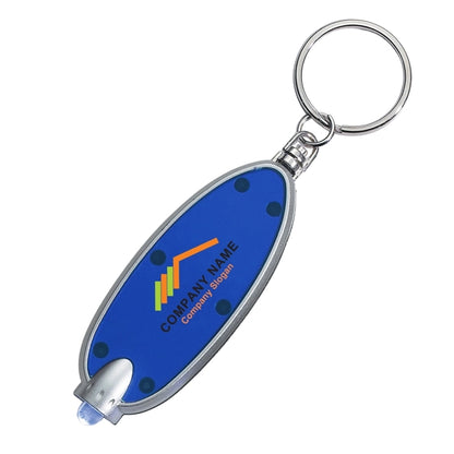 Oval Key Chain with LED light