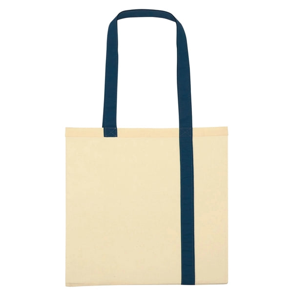 Econo Canvas Tote Bag with Stripes