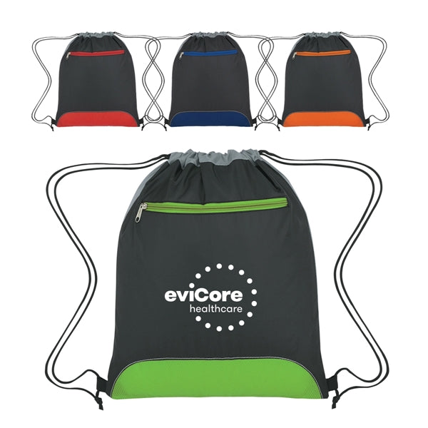 Two-Toned Classic Drawstring Pack