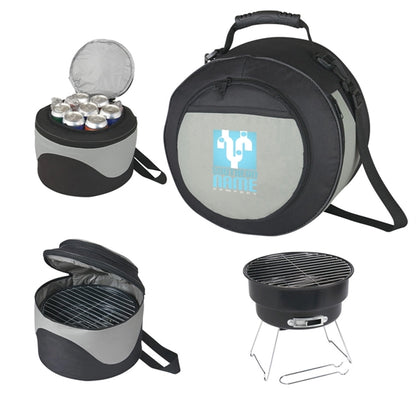 Outdoor BBQ Grill and Cooler