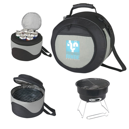 Outdoor BBQ Grill and Cooler