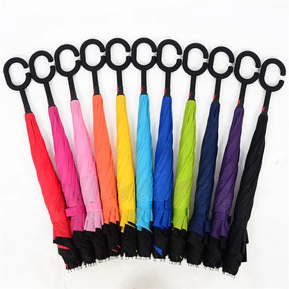 Double Layer Inverted Reverse Umbrella