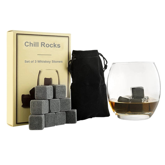 Grey Whiskey Chill Stones