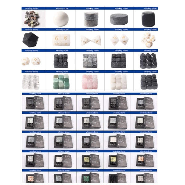 Grey Whiskey Chill Stones