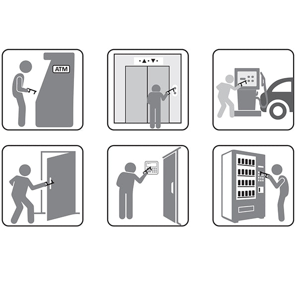 Touchless Black Acrylic Sanitary Key