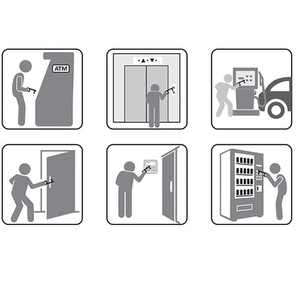 Touchless Black Acrylic Sanitary Key