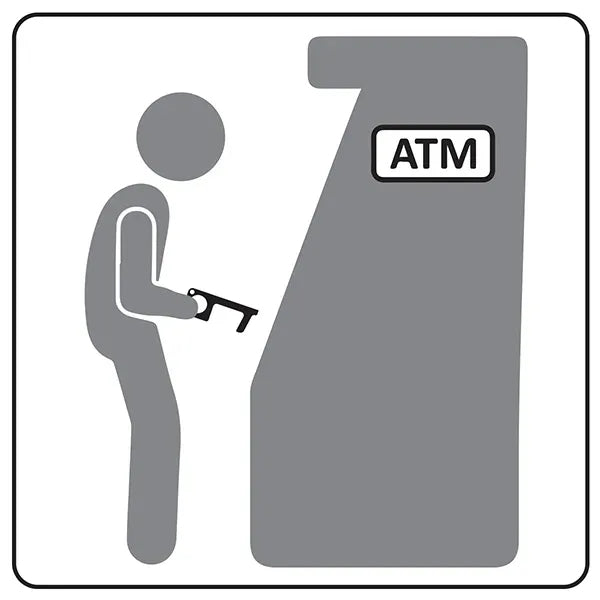 Touchless Black Acrylic Sanitary Key
