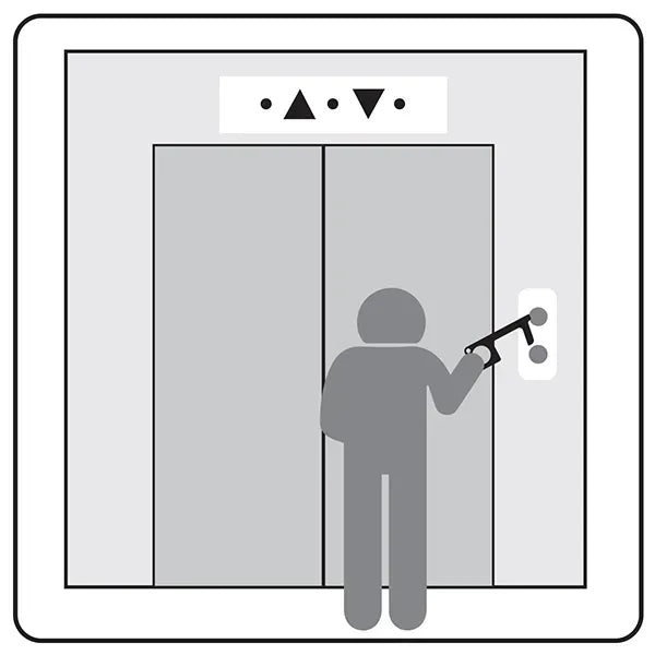 Touchless Black Acrylic Sanitary Key