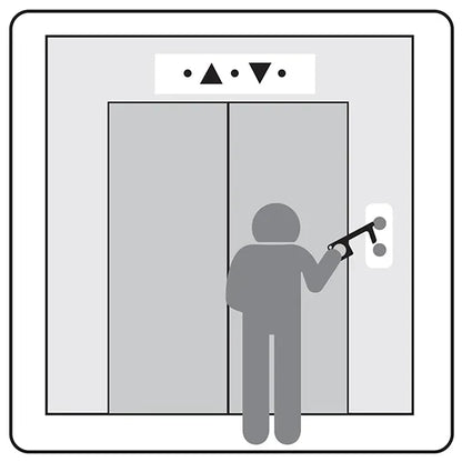 Touchless Black Acrylic Sanitary Key