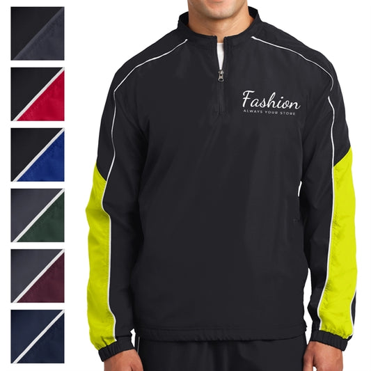 Colorblock Polyester Shirt