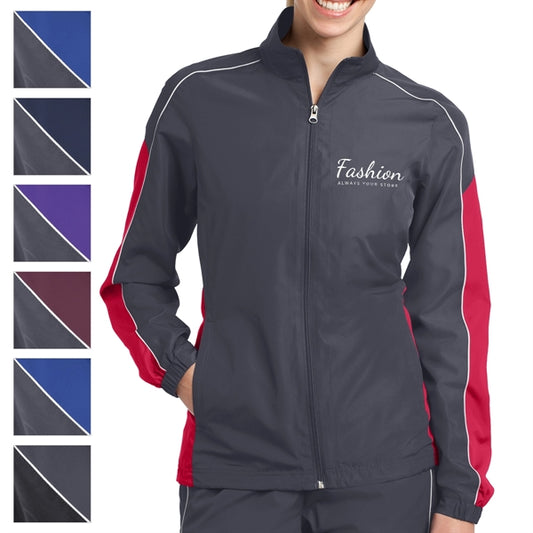 Ladies' Colorblock Wind Protective Jacket